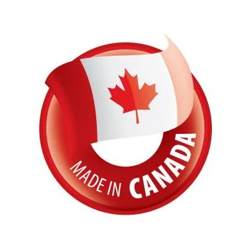 Canada flag, vector illustration on a white background Stock Illustration