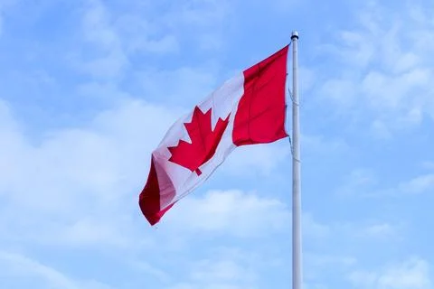 Canada flag view Stock Photos