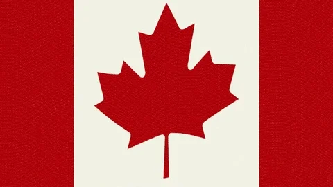 Canada flag waving seamless loop new quality unique animated dynamic motion Stock Footage 80220519