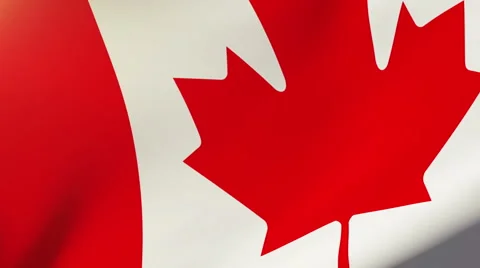 Canada flag waving in the wind. Looping sun rises style.  Animation loop 스톡 동영상 47593794