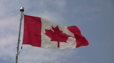Canada Flag2 Stock Footage 691638