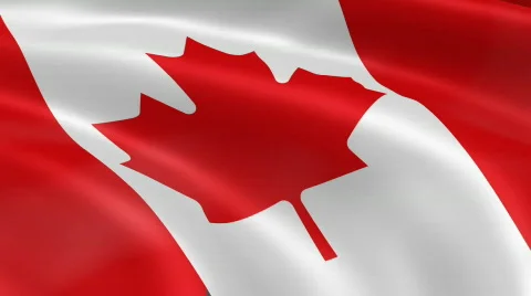 Canada FlagInTheWind Stock-Footage 715105