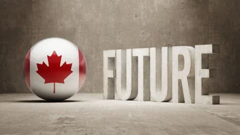 Canada. Future  Concept. Illustrazione stock