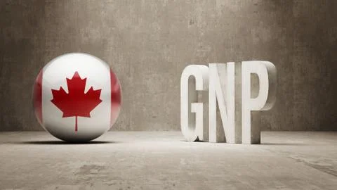 Canada. GNP  Concept. Stock Illustration