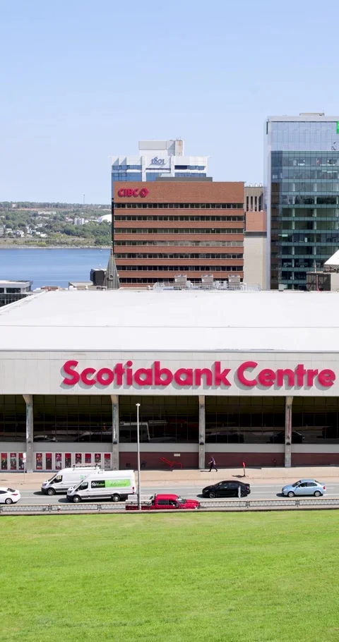 Canada Halifax, 1st September 2025: Portrait vertical footage of theScotiab.. Stock Footage 337435120
