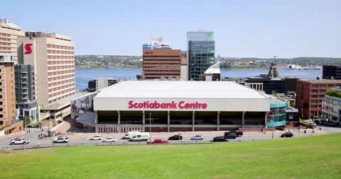 Canada Halifax, 1st September 2025: Scotiabank Centre in downtown Halifax N.. Stock Footage 337435121