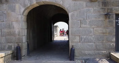 Canada Halifax, 1st September 2025: Footage of a ceremonial guard in tradit.. Stock Footage 337778450