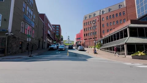Canada Halifax, 1st September 2025: Slow motion footage looking along Argyl.. Stock Footage 337812947