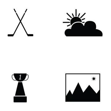 Canada icon set Stock Illustration