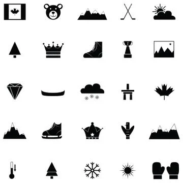 Canada icon set Stock-Illustration