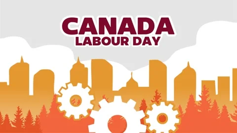 Canada Labour Day for all workers in Canada Stock Footage 330151572