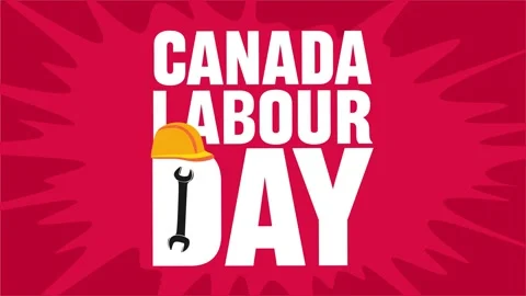 Canada Labour Day for all workers in Canada Stock Footage 330151574