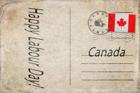 Canada Labour Day Workers Parade Background イラスト素材