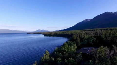 Canada Lake Beautiful Landscape Stock Footage 80589595