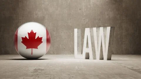 Canada. Law Concept. Stock Illustration