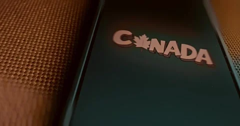 Canada lettering 3D, graphic presentation Stock-Footage 313494390