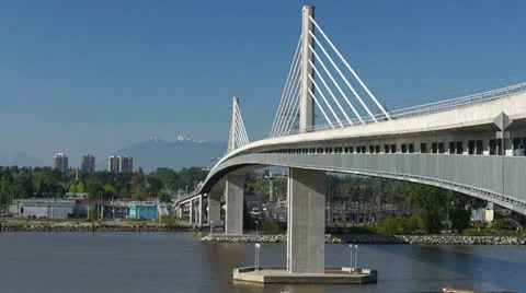 Canada Line bridge Stock Footage 23174738