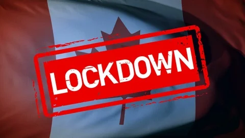 Canada Lockdown Safety Shutdown, Disease Outbreak Quarantine Safety Prevention Stock Footage 126851041