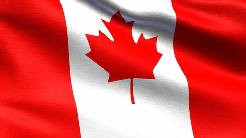 Canada Looping Flag 4K Stock Footage 107181181