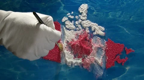 Canada map - artist 動画素材 11939936