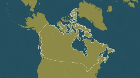 Canada map - drive. Border. Pattern. Stock Footage 147734058