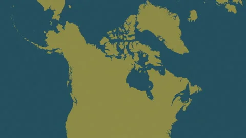 Canada map - drive. Shadow. Pattern. Stock Footage 147734506