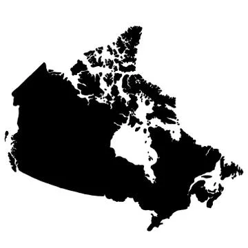 Canada map - filled hand-drawn map Stock Illustration