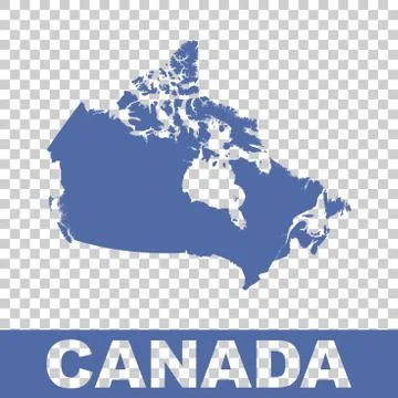 Canada map. Flat vector Stock Illustration