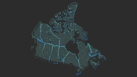 Canada map Stock Footage 169451606