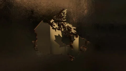 Canada  Map Stock Footage 277778169