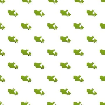 Canada map green silhouette repeating pattern background 스톡 일러스트