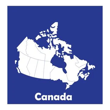 Canada Map icon Stock Illustration