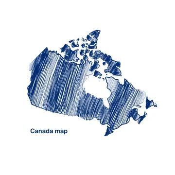 Canada map Illustrazione stock