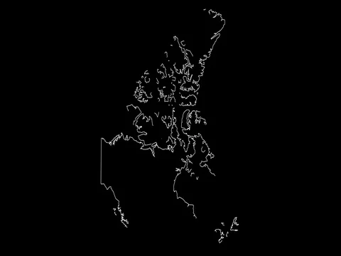 Canada map outline animation Stock Footage 72401716