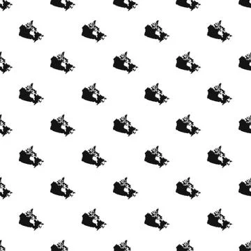 Canada map pattern vector Stock Illustration