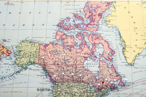 Canada map Stock Photos