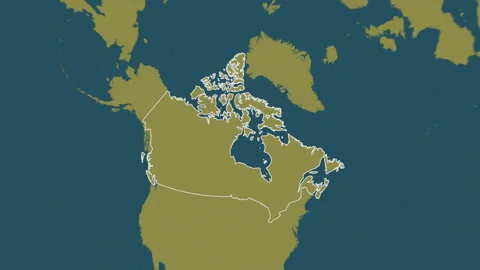 Canada map - solid. Border. Pattern. Stock Footage 147744878