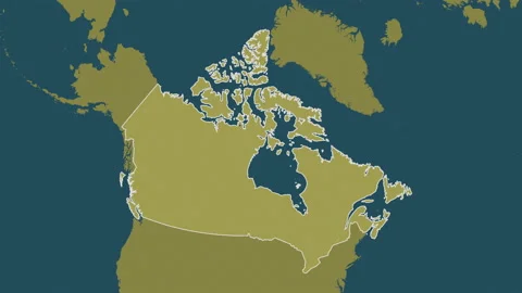 Canada map - zoom. Border. Pattern. Stock Footage 147747726