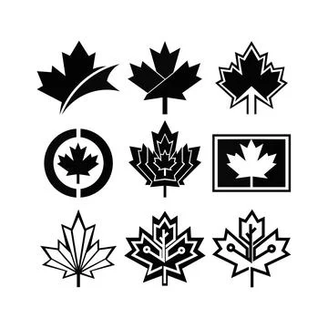 Canada maple leaf icon image vector Stock Illustration