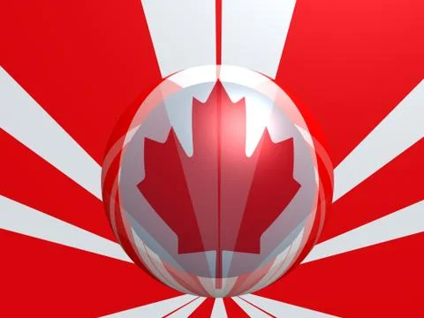 Canada national flag Foto stock
