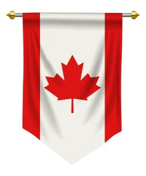 Canada Pennant Stock Illustration