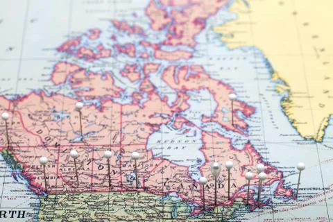 Canada pins Stock Photos