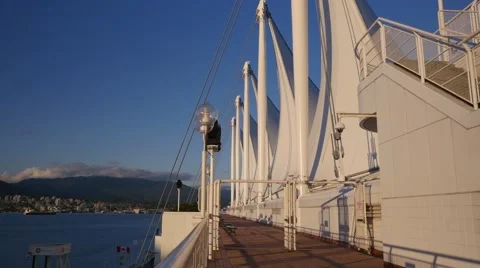 Canada Place sails Stock Footage 49921264