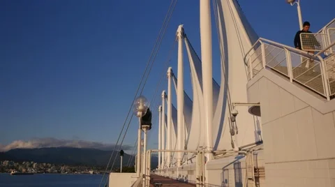 Canada Place sails Stock Footage 49921485