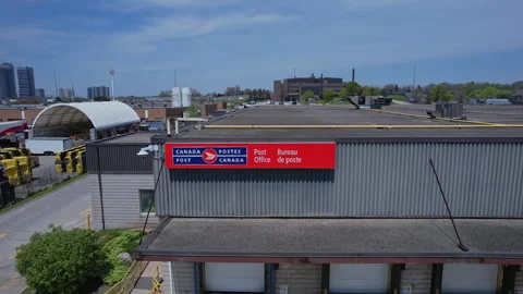 Canada Post is Canadas national postal service, a Crown corporation respons.. Stock Footage 336328802