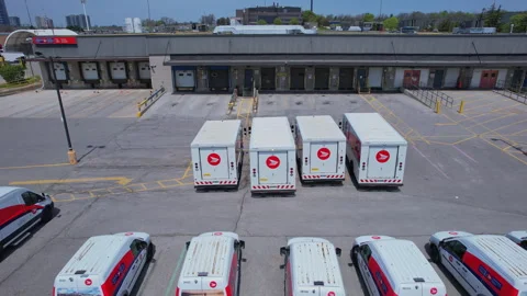 Canada Post delivery vans parking is Canadas national postal service, a Cro.. Stock Footage 336327817
