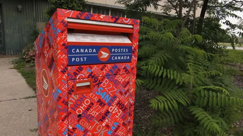 Canada Post mailbox. Stock Footage 40344870
