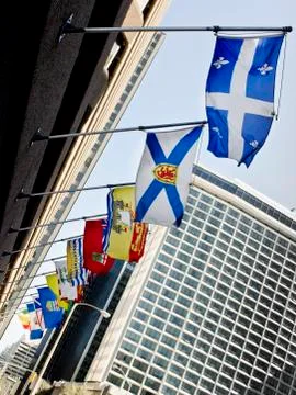 Canada provincial flags Stock-Fotos