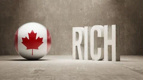 Canada. Rich Concept. Stock Illustration