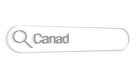 Canada Search Bar Close Up Single Line Typing Text Box Layout Web Database Stock Footage 151550825